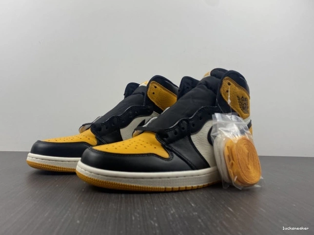 Rep LUCY Yellow High OG Jordan Air Toe 1 555088-711 0823